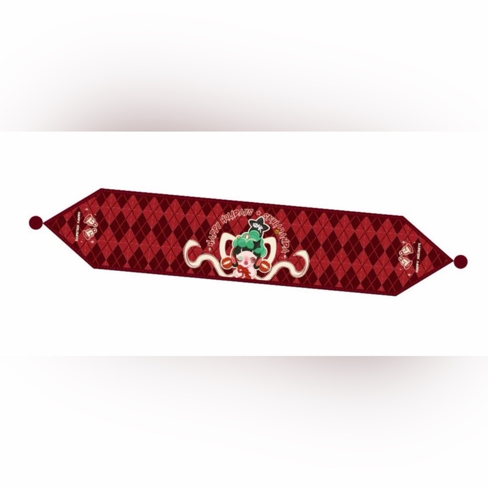Authentic SKULLPANDA Christmas Series - Home Fabric Decorations - Table Runner